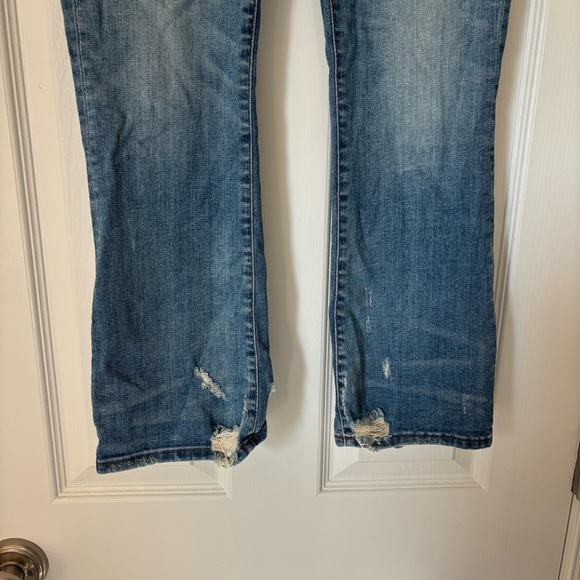 Madewell Womens Cali Demi-Boot Jeans in Bess Wash Button Front Edition 27 - Picture 11 of 14